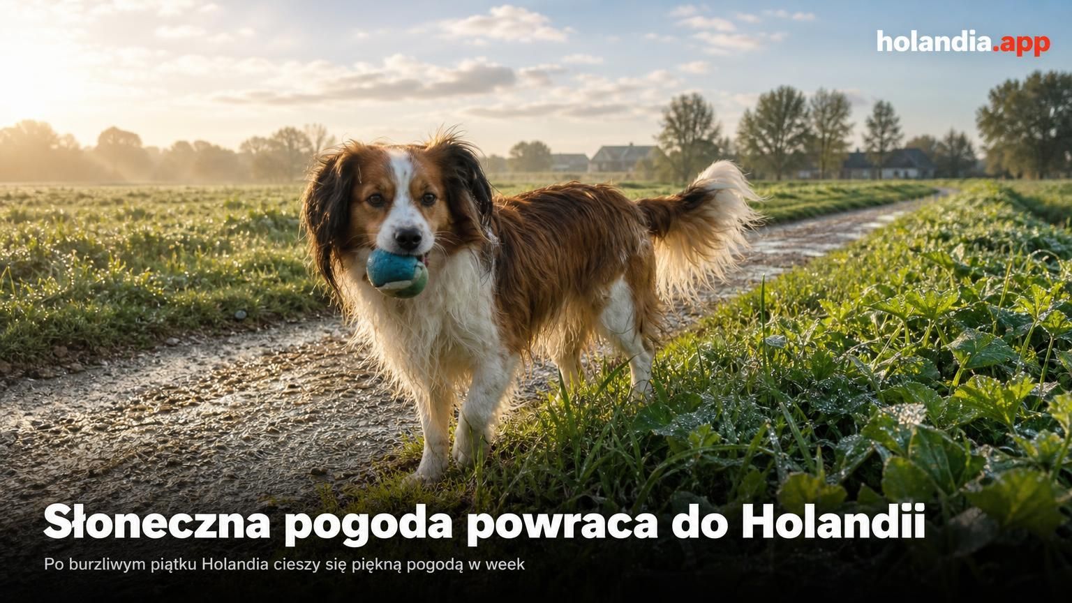 Słoneczna pogoda powraca do Holandii