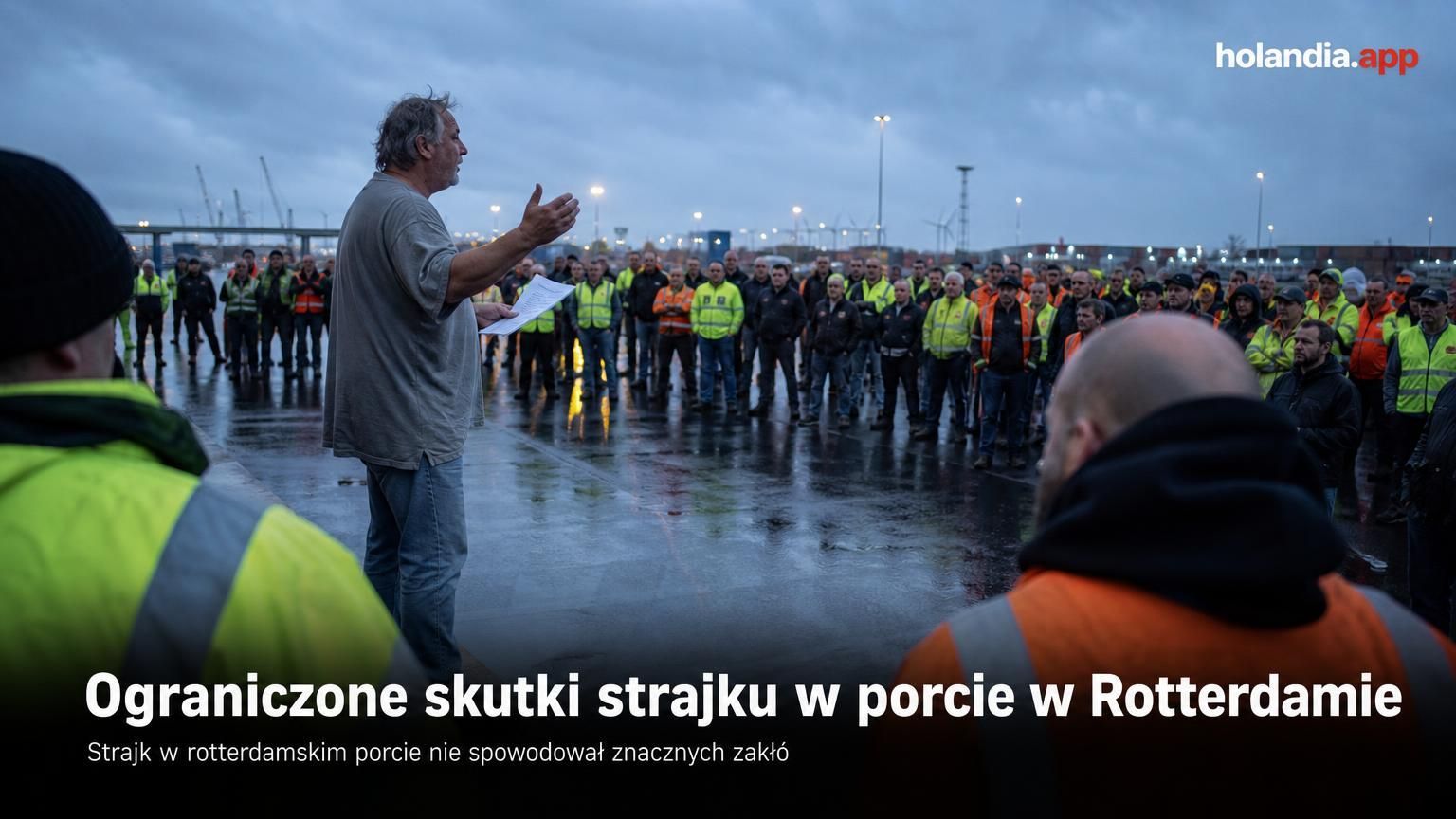 Ograniczone skutki strajku w porcie w Rotterdamie