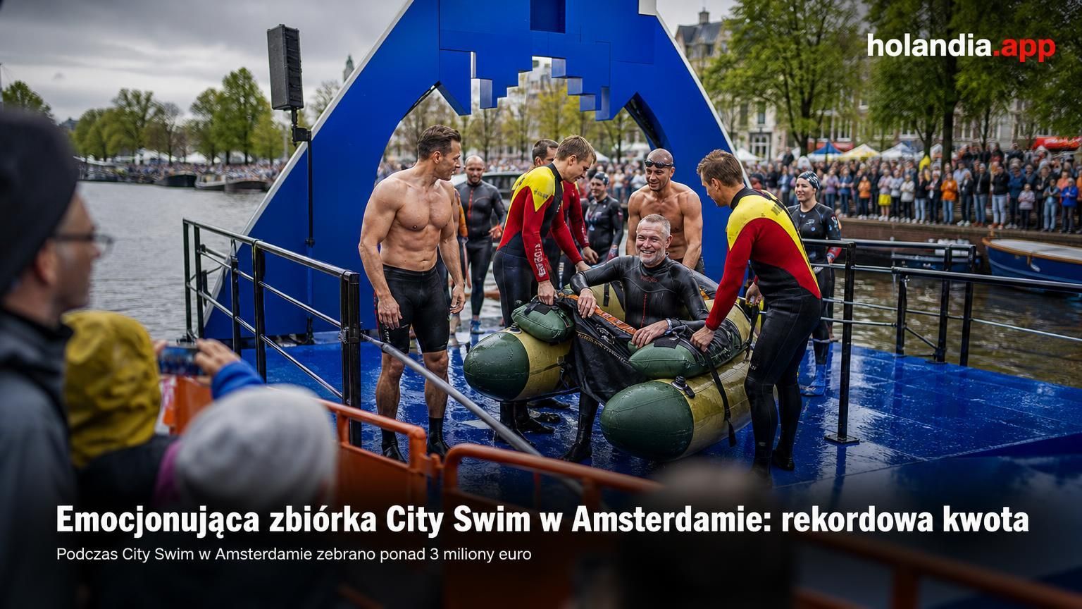Emocjonująca zbiórka City Swim w Amsterdamie: rekordowa kwota