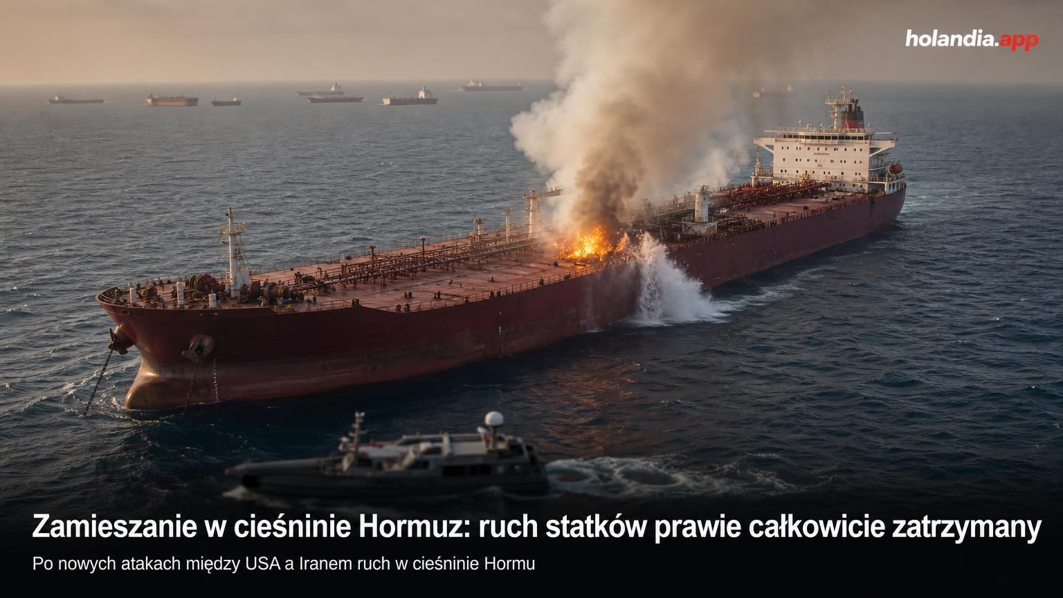 Zamieszanie w cieśninie Hormuz: ruch statków prawie całkowicie zatrzymany
