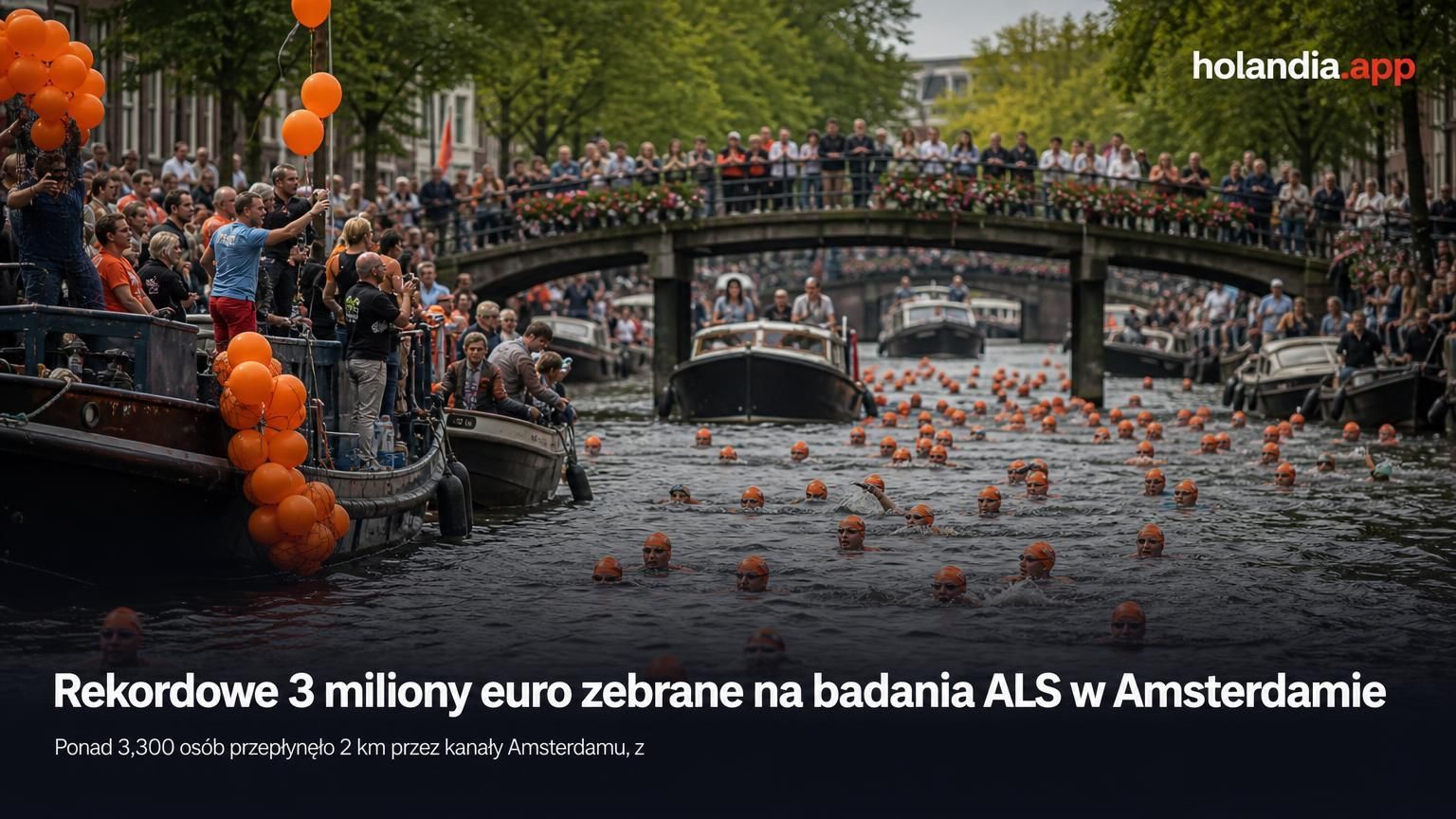 Rekordowe 3 miliony euro zebrane na badania ALS w Amsterdamie