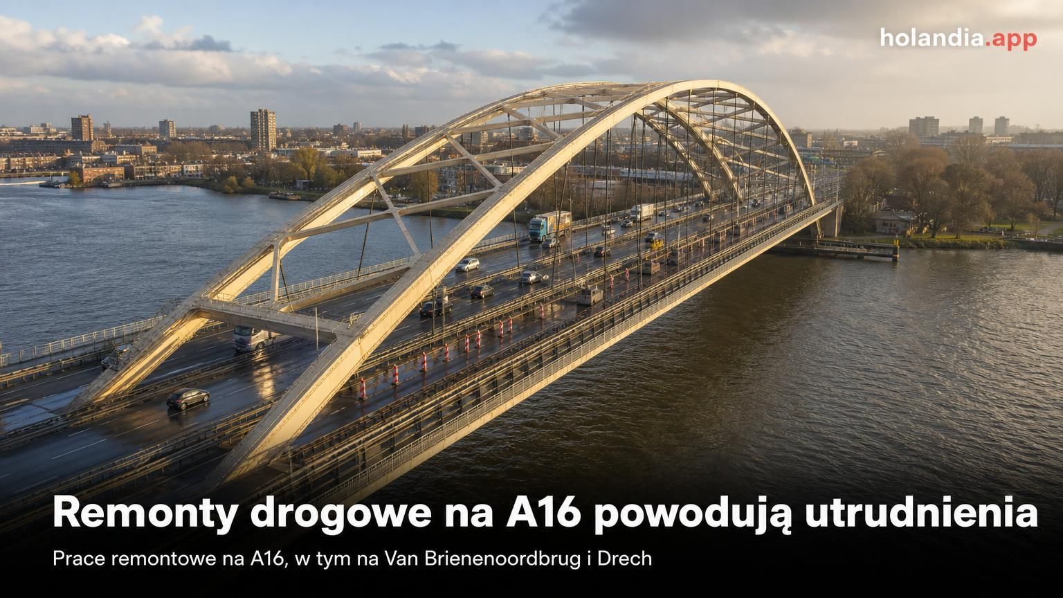 Remonty drogowe na A16 powodują utrudnienia