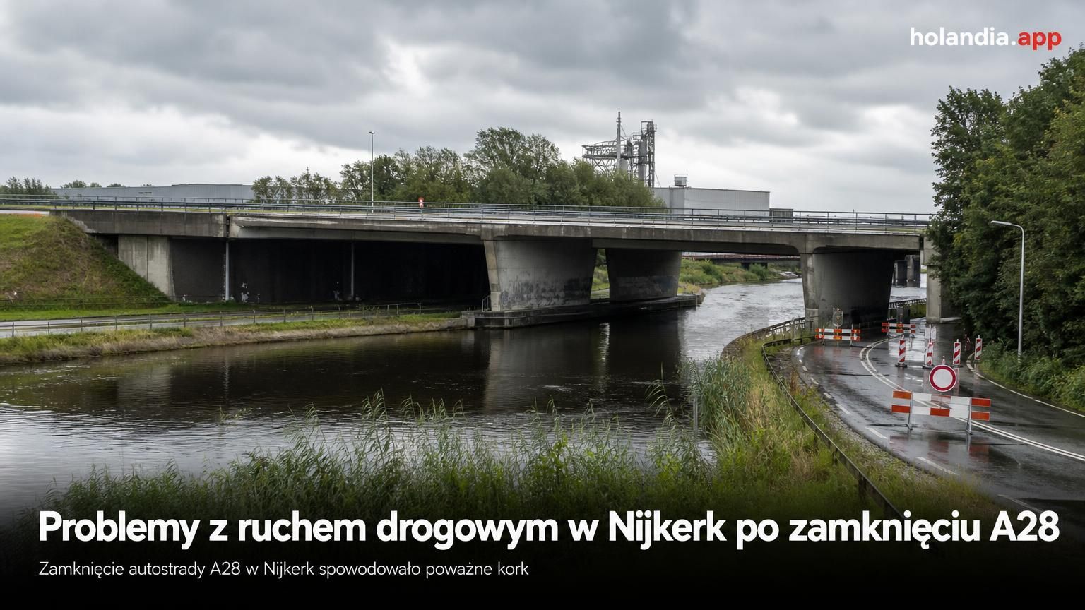Problemy z ruchem drogowym w Nijkerk po zamknięciu A28