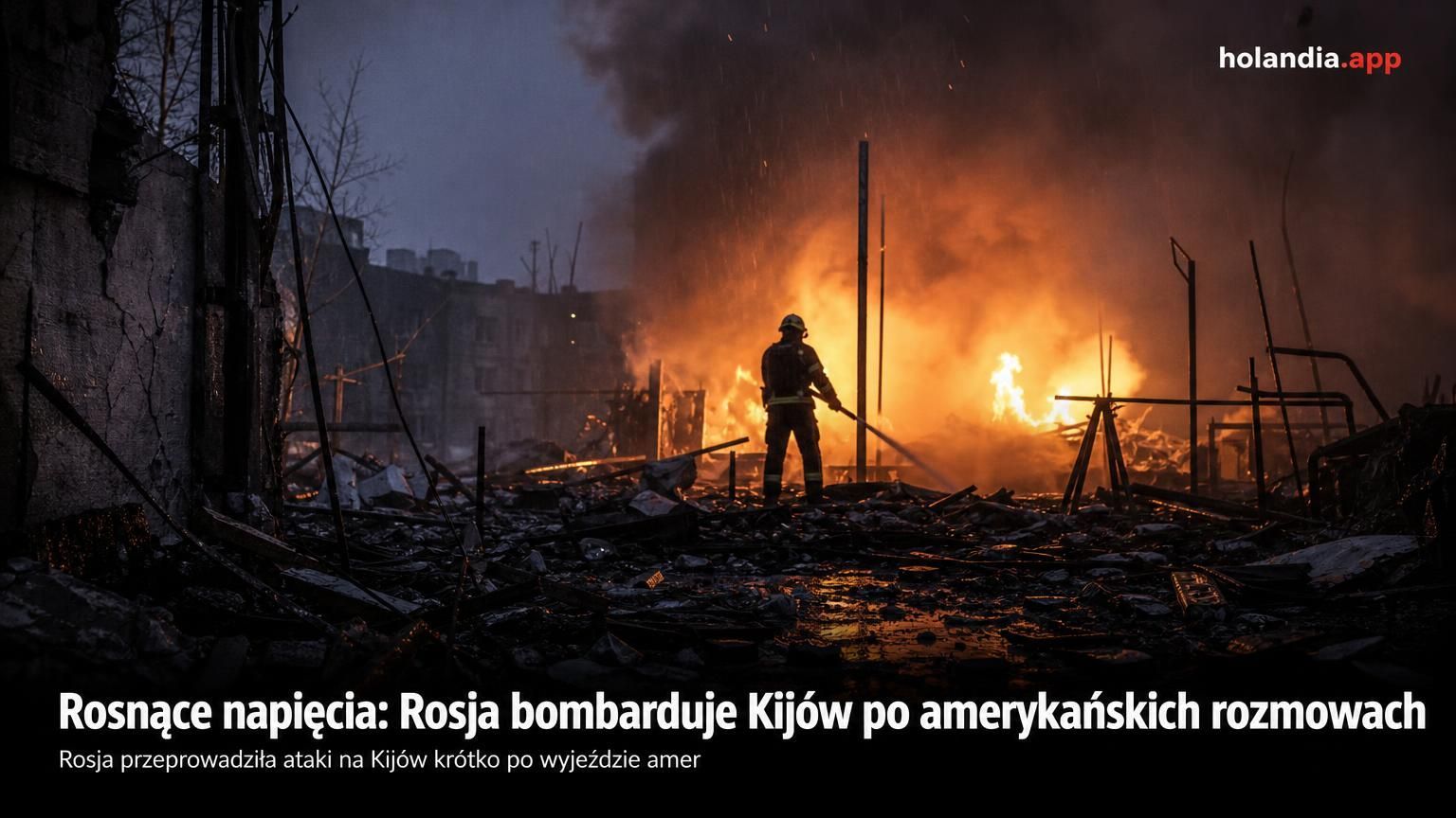Rosnące napięcia: Rosja bombarduje Kijów po amerykańskich rozmowach
