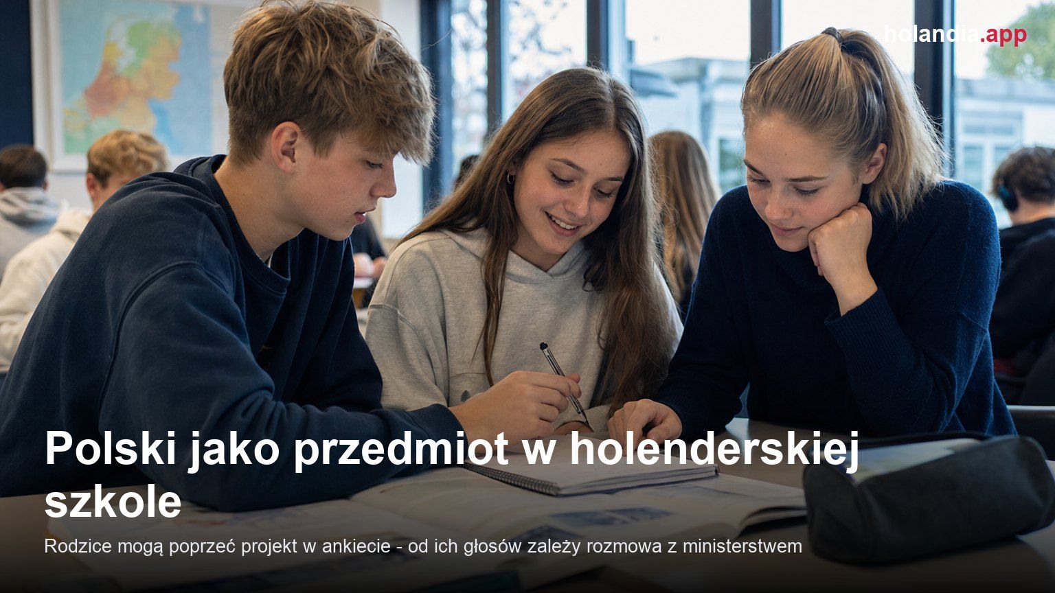 Polski jako przedmiot w holenderskiej szkole średniej. Rodzice mogą to przesądzić ankietą