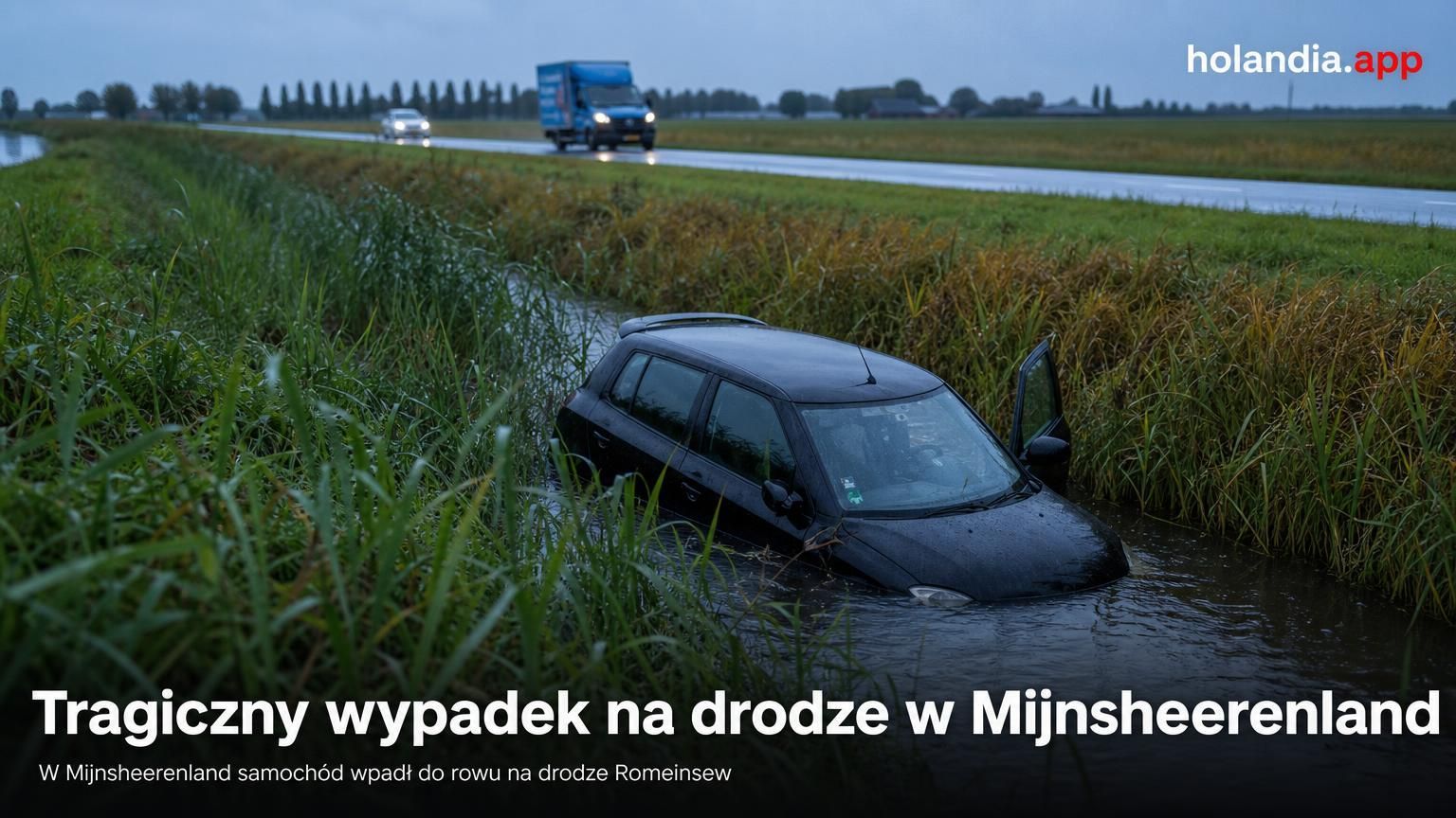 Tragiczny wypadek na drodze w Mijnsheerenland