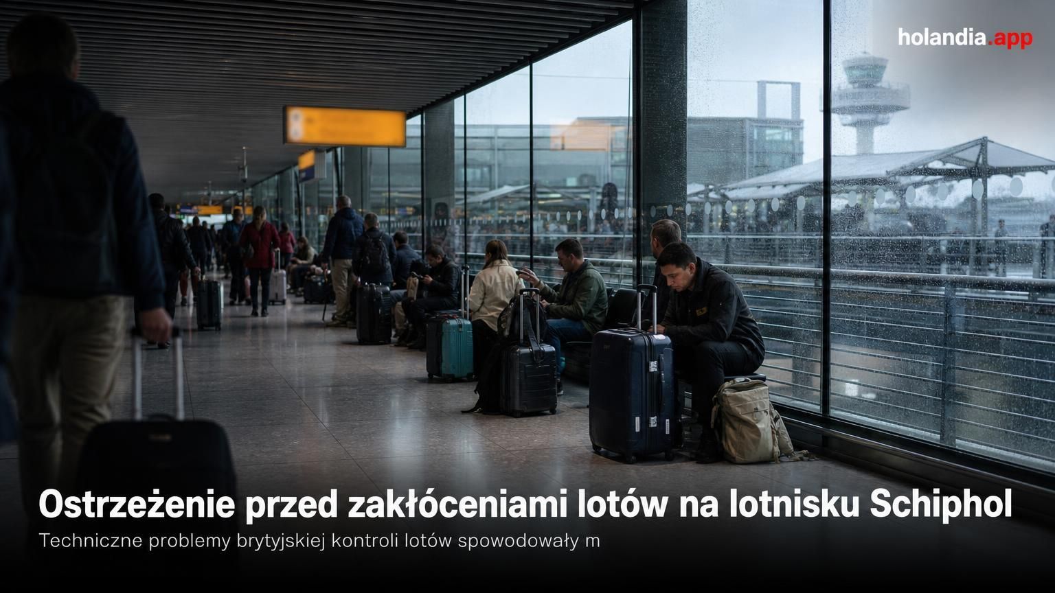 Ostrzeżenie przed zakłóceniami lotów na lotnisku Schiphol