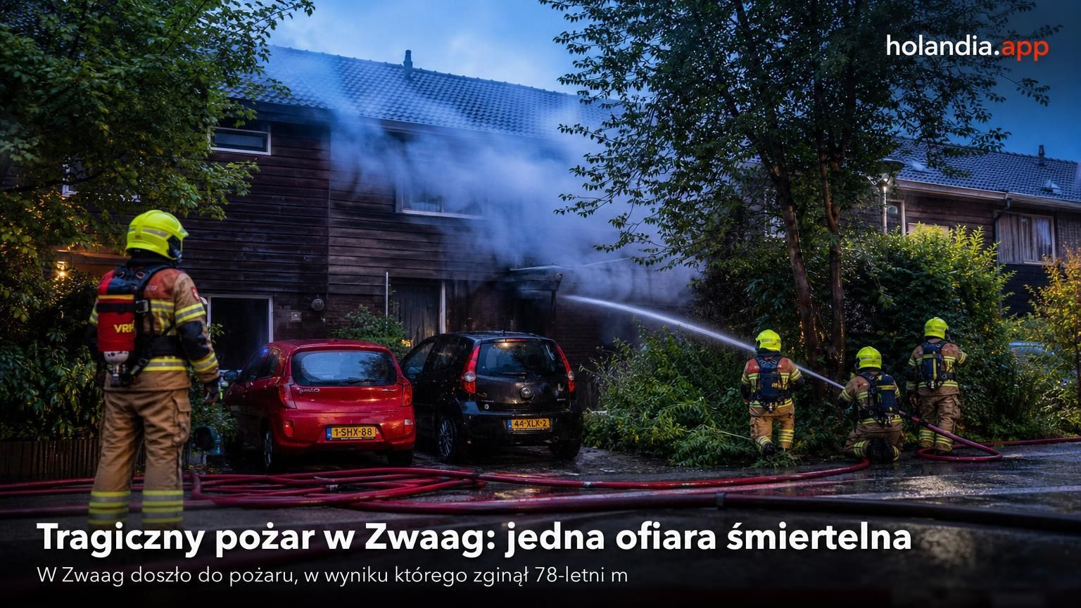 Tragiczny pożar w Zwaag: jedna ofiara śmiertelna