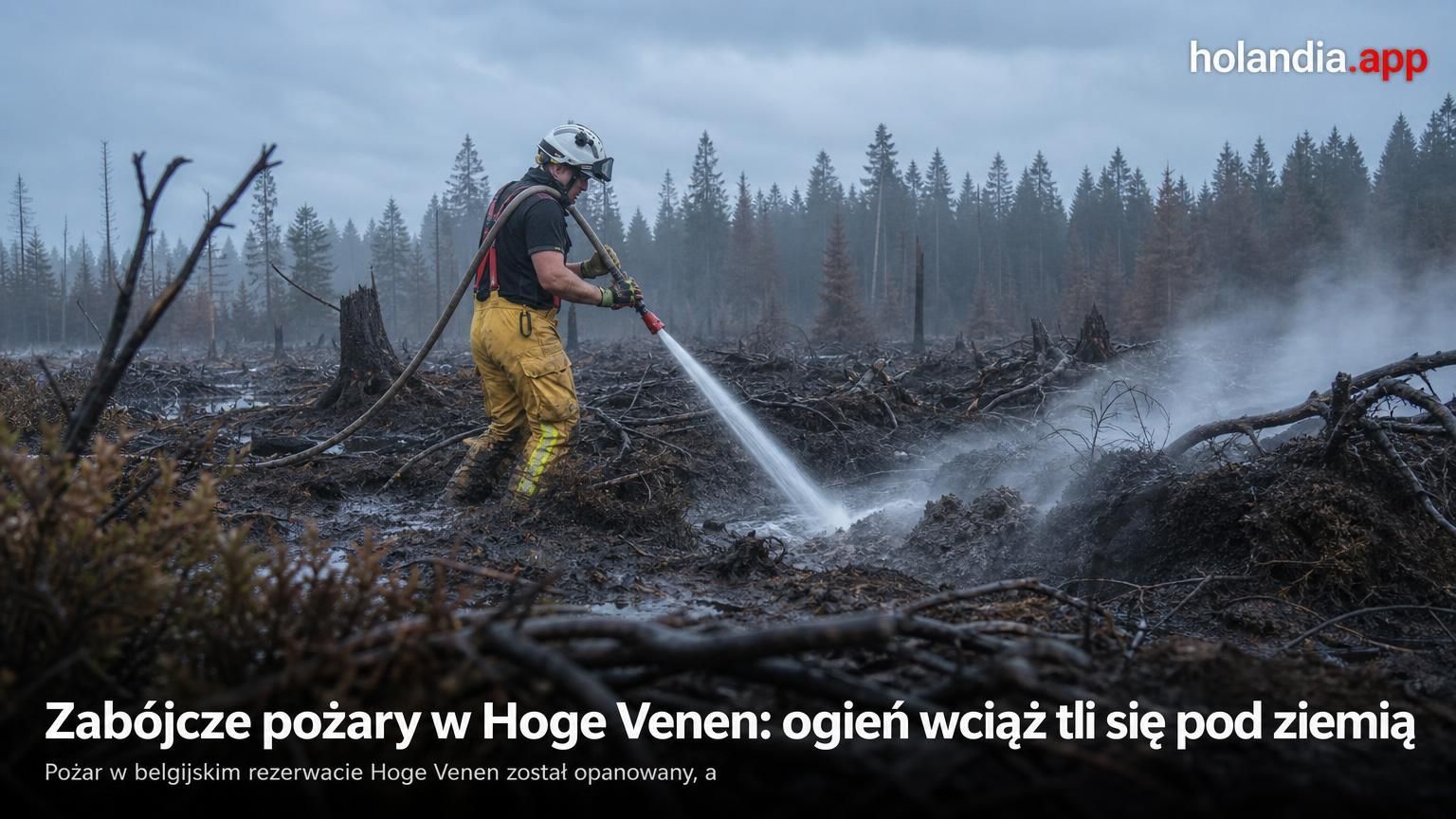 Zabójcze pożary w Hoge Venen: ogień wciąż tli się pod ziemią