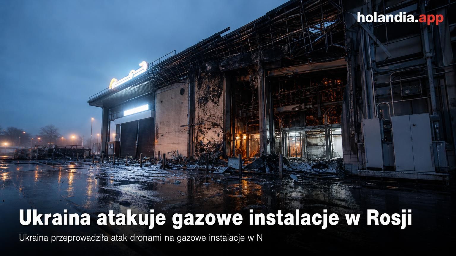 Ukraina atakuje gazowe instalacje w Rosji