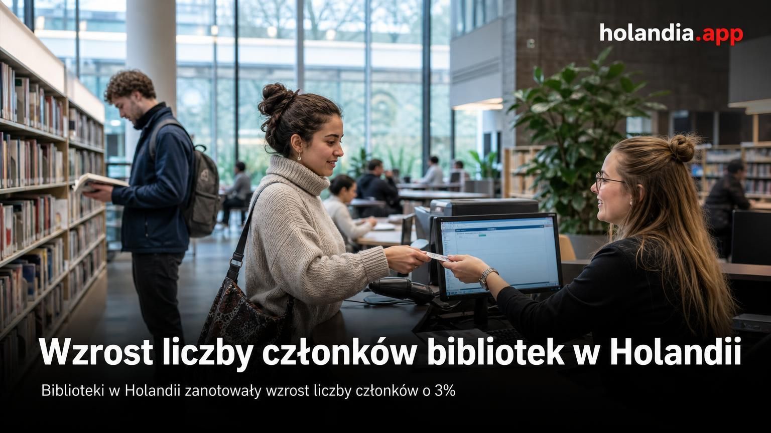 Wzrost liczby członków bibliotek w Holandii