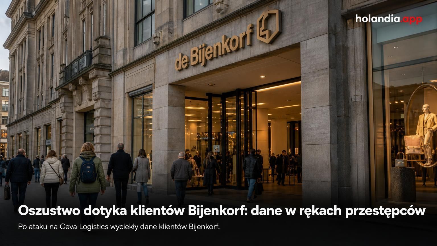 Oszustwo dotyka klientów Bijenkorf: dane w rękach przestępców