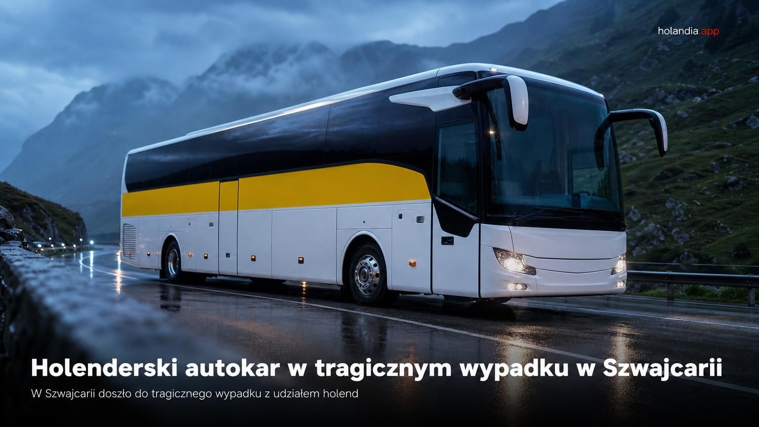 Holenderski autokar w tragicznym wypadku w Szwajcarii