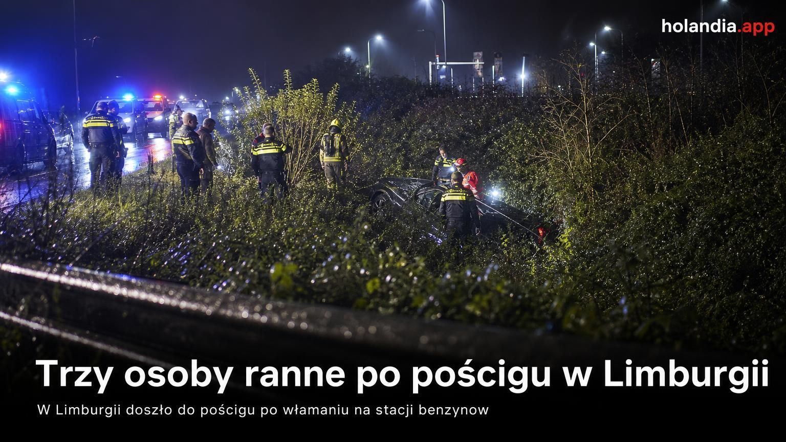 Trzy osoby ranne po pościgu w Limburgii