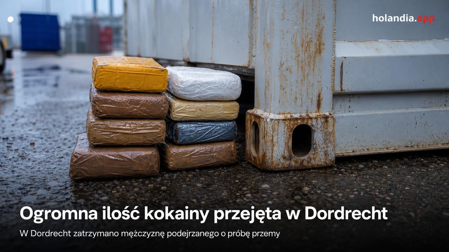 Ogromna ilość kokainy przejęta w Dordrecht