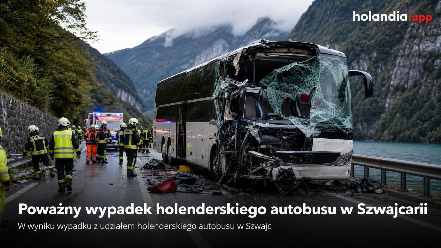 Poważny wypadek holenderskiego autobusu w Szwajcarii