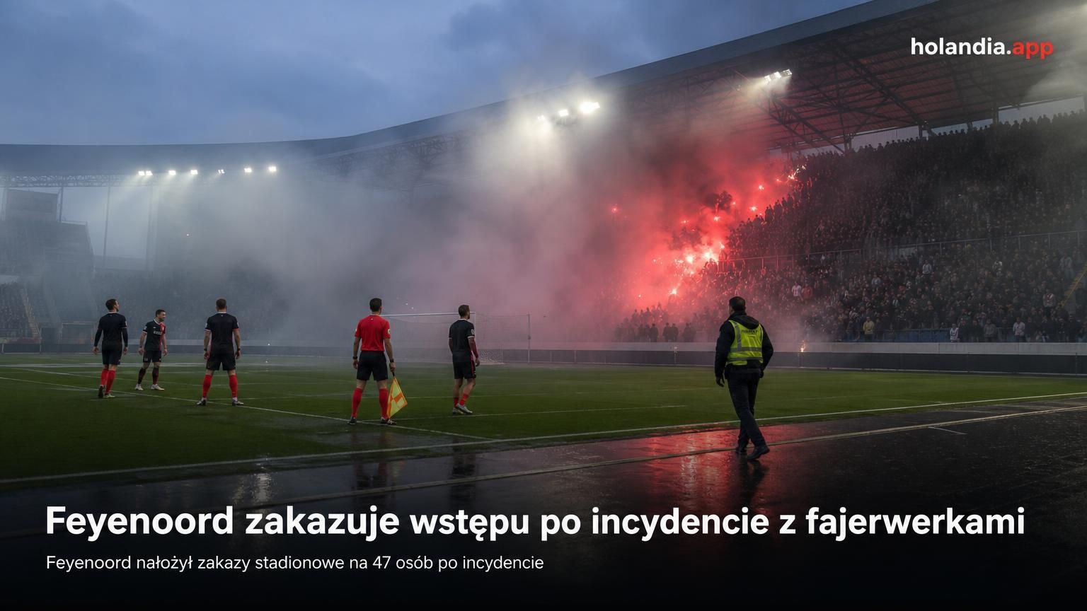 Feyenoord zakazuje wstępu po incydencie z fajerwerkami