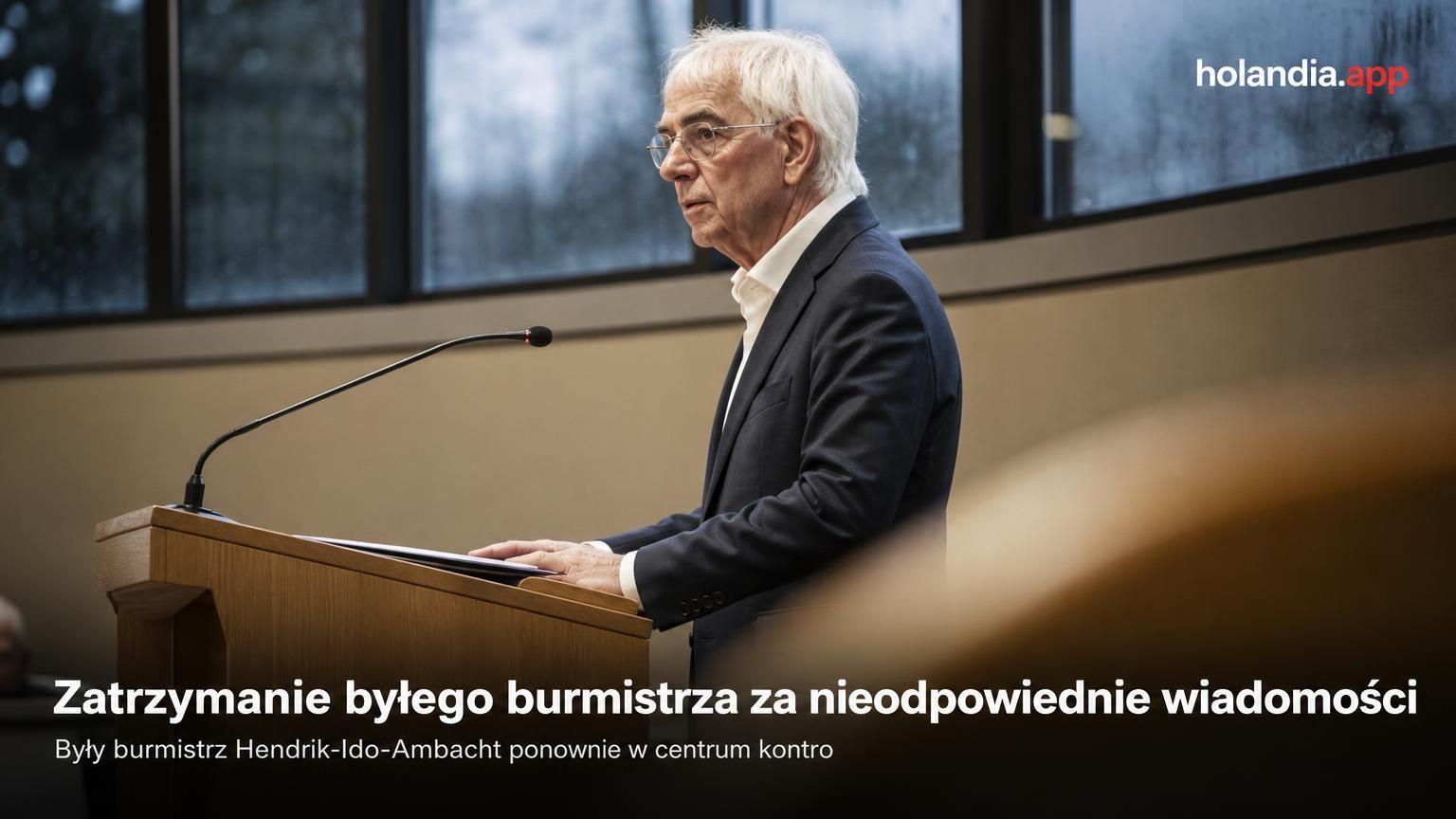 Zatrzymanie byłego burmistrza za nieodpowiednie wiadomości