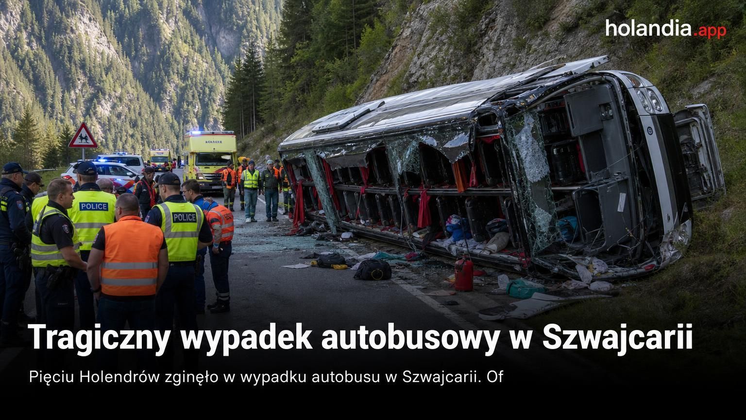Tragiczny wypadek autobusowy w Szwajcarii