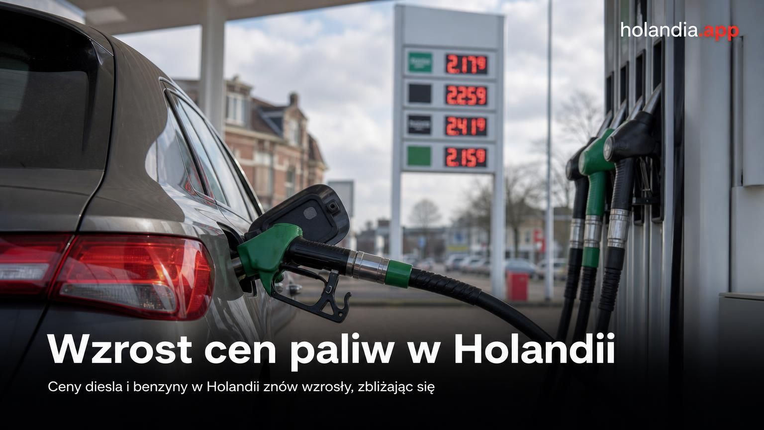 Wzrost cen paliw w Holandii