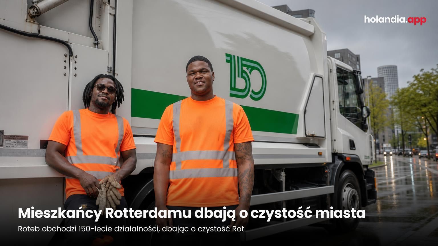 Mieszkańcy Rotterdamu dbają o czystość miasta