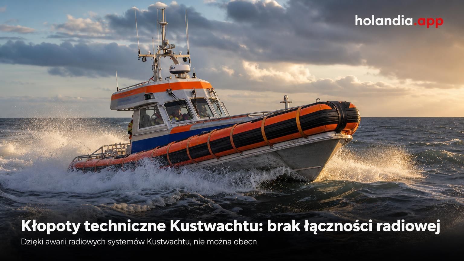 Kłopoty techniczne Kustwachtu: brak łączności radiowej