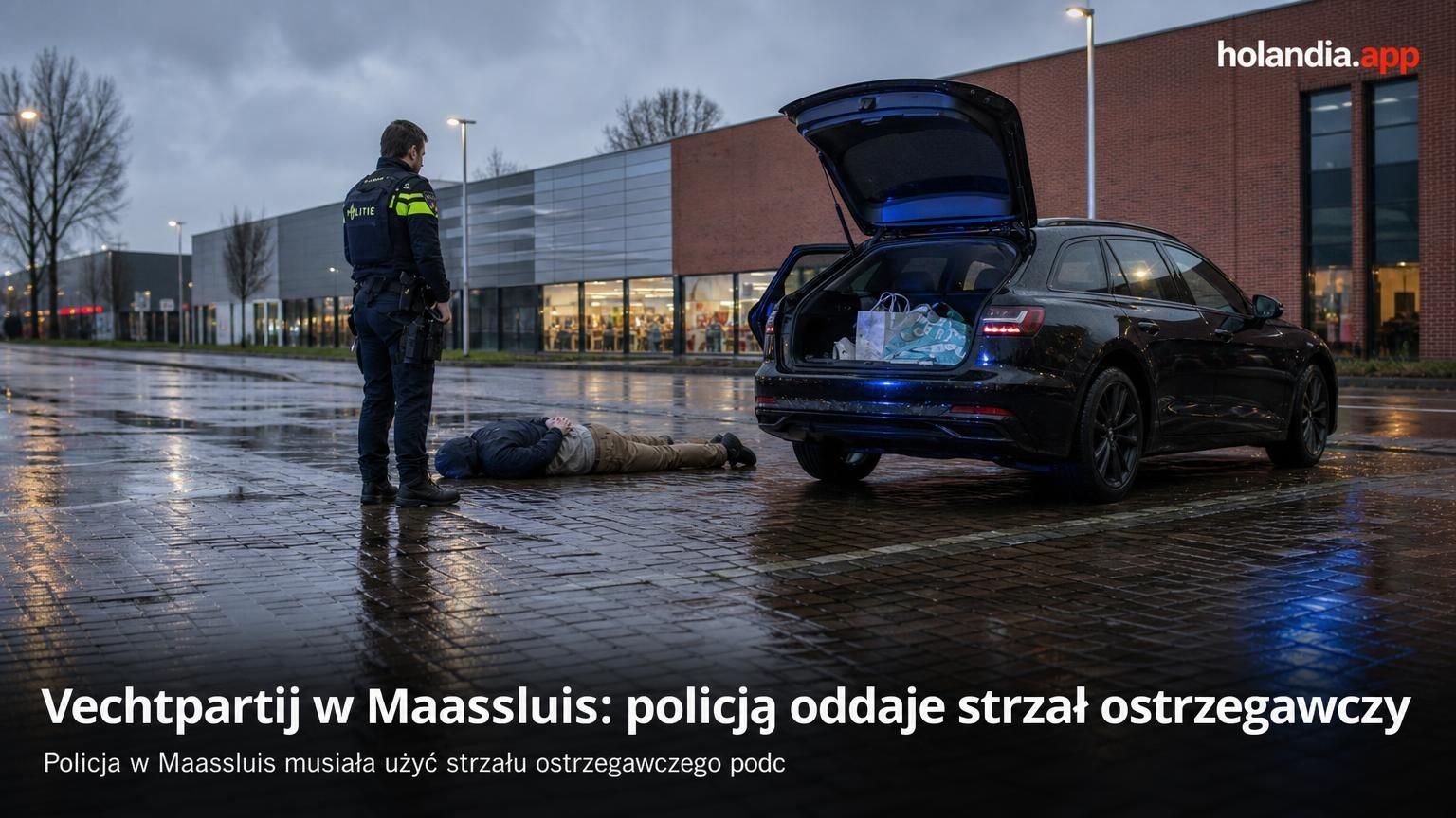 Vechtpartij w Maassluis: policja oddaje strzał ostrzegawczy