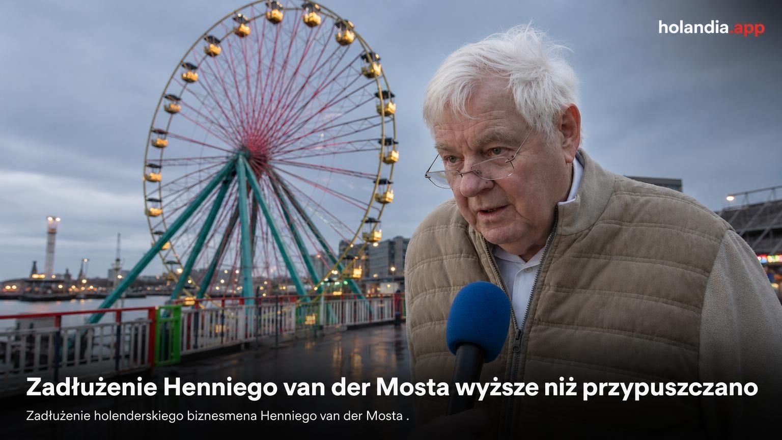 Zadłużenie Henniego van der Mosta wyższe niż przypuszczano