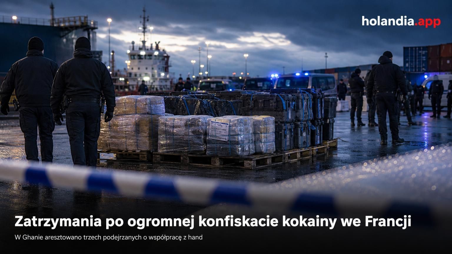 Zatrzymania po ogromnej konfiskacie kokainy we Francji