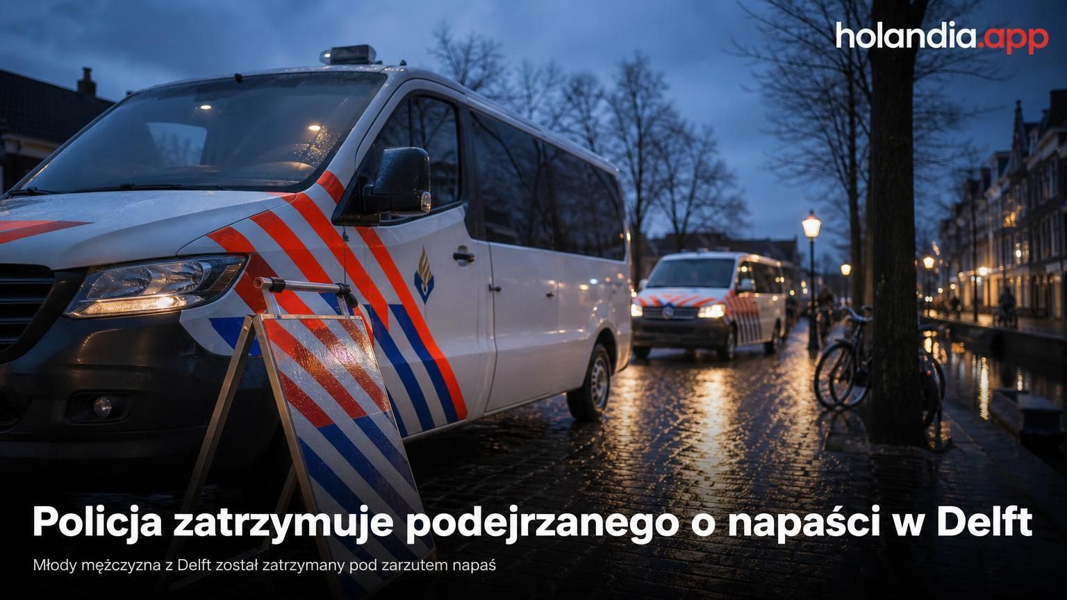 Policja zatrzymuje podejrzanego o napaści w Delft