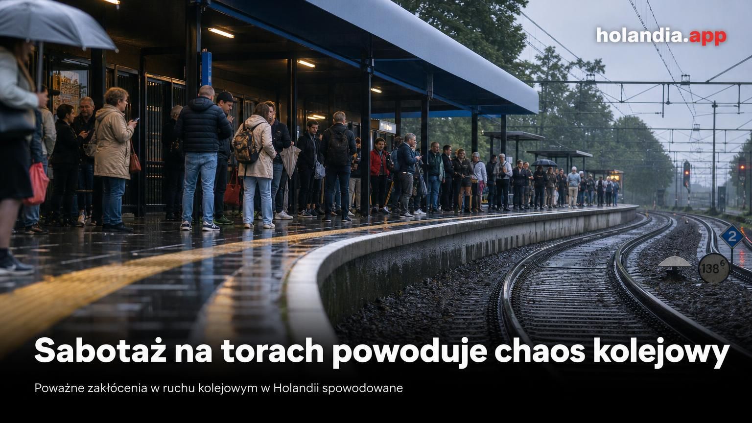 Sabotaż na torach powoduje chaos kolejowy
