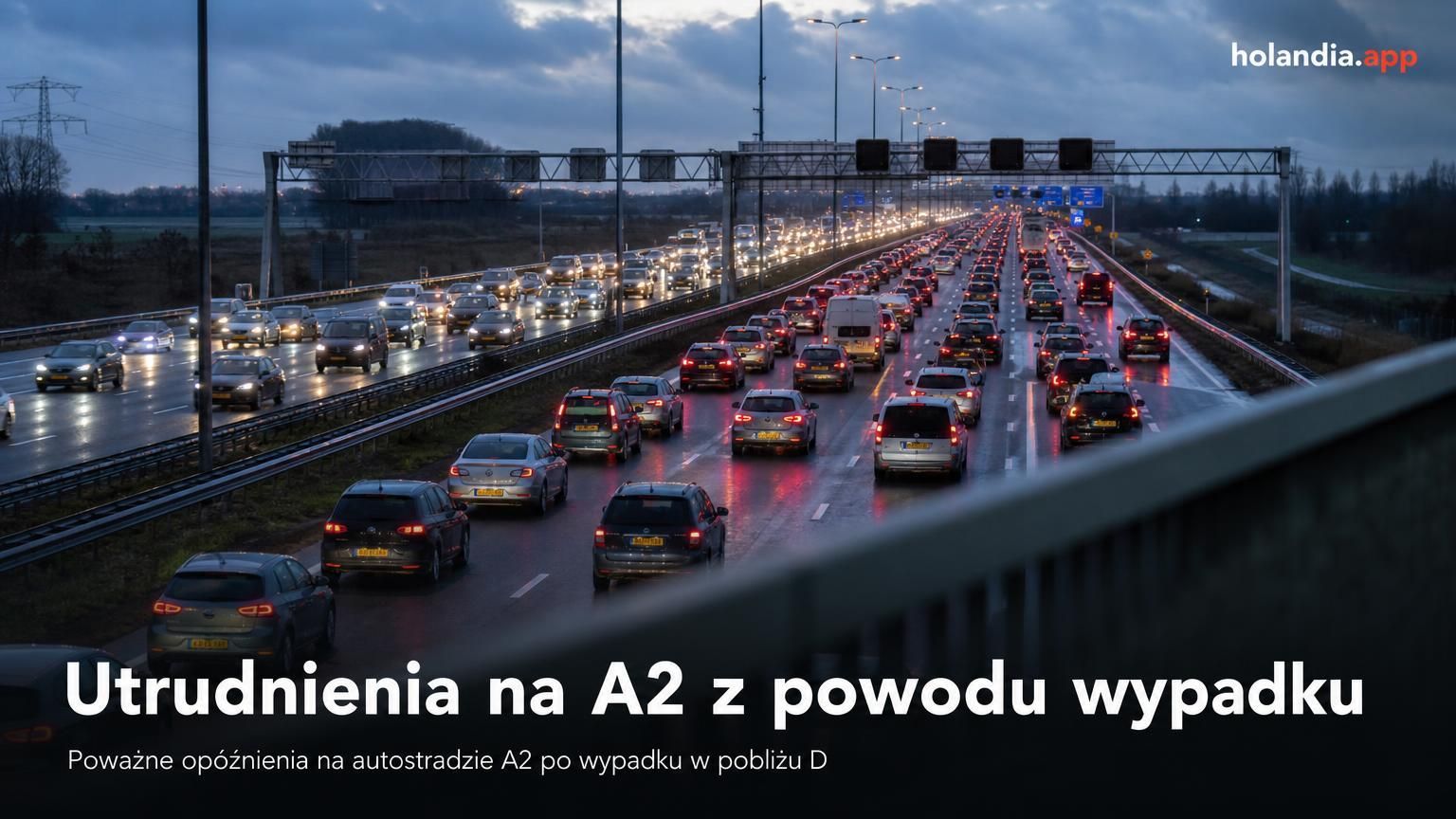 Utrudnienia na A2 z powodu wypadku