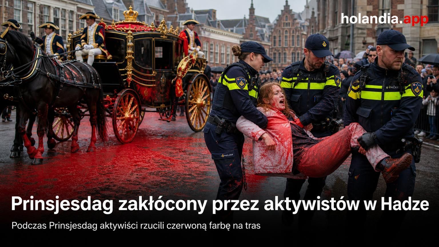 Prinsjesdag zakłócony przez aktywistów w Hadze