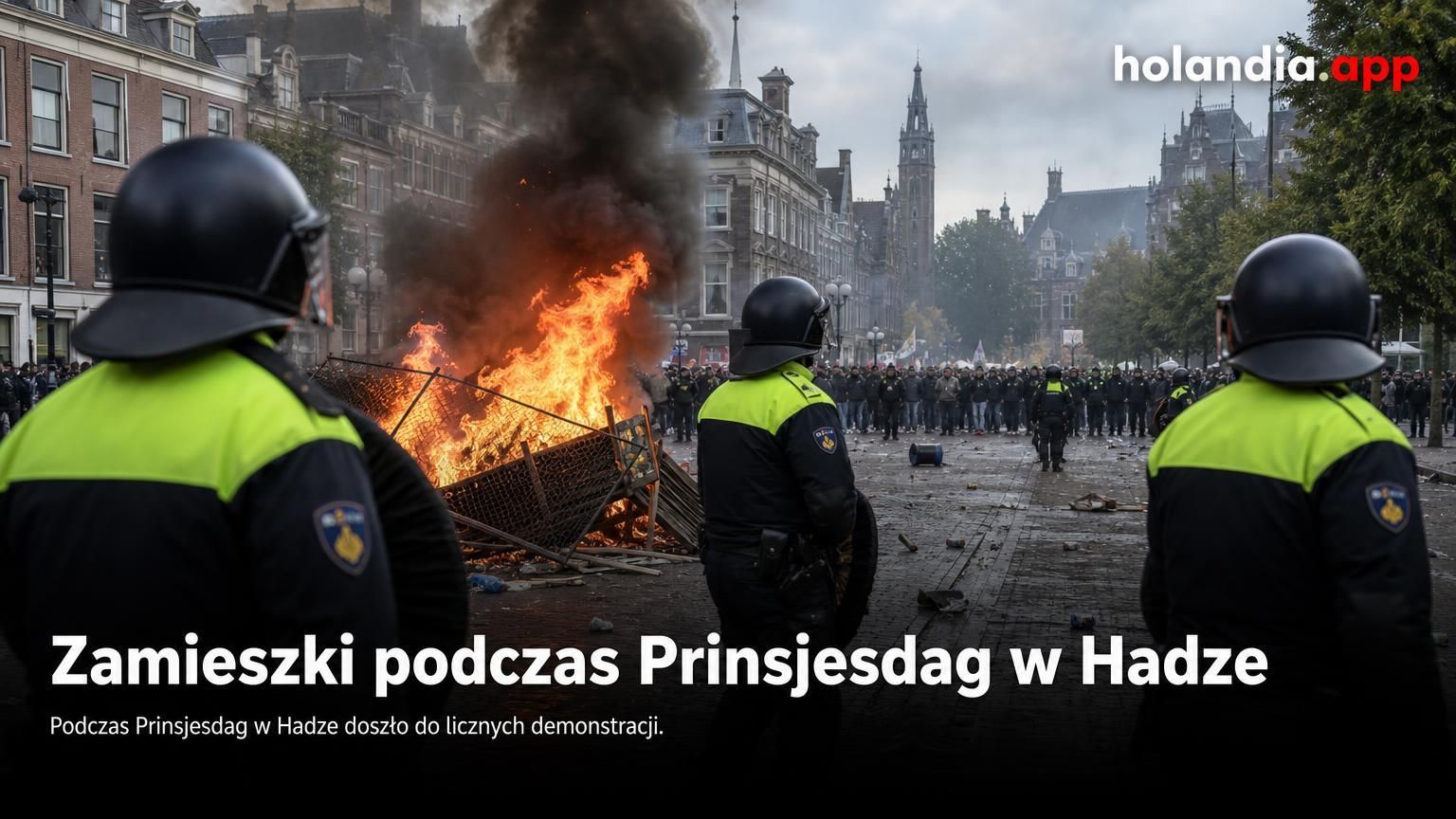 Zamieszki podczas Prinsjesdag w Hadze