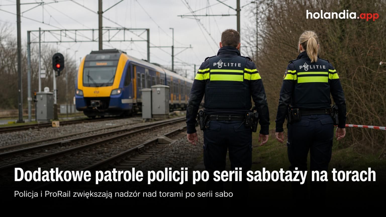 Dodatkowe patrole policji po serii sabotaży na torach