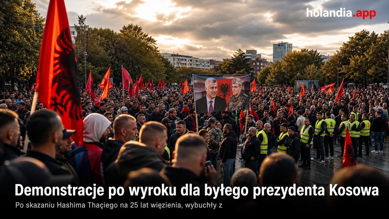 Demonstracje po wyroku dla byłego prezydenta Kosowa