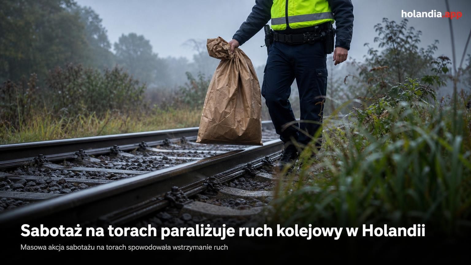 Sabotaż na torach paraliżuje ruch kolejowy w Holandii