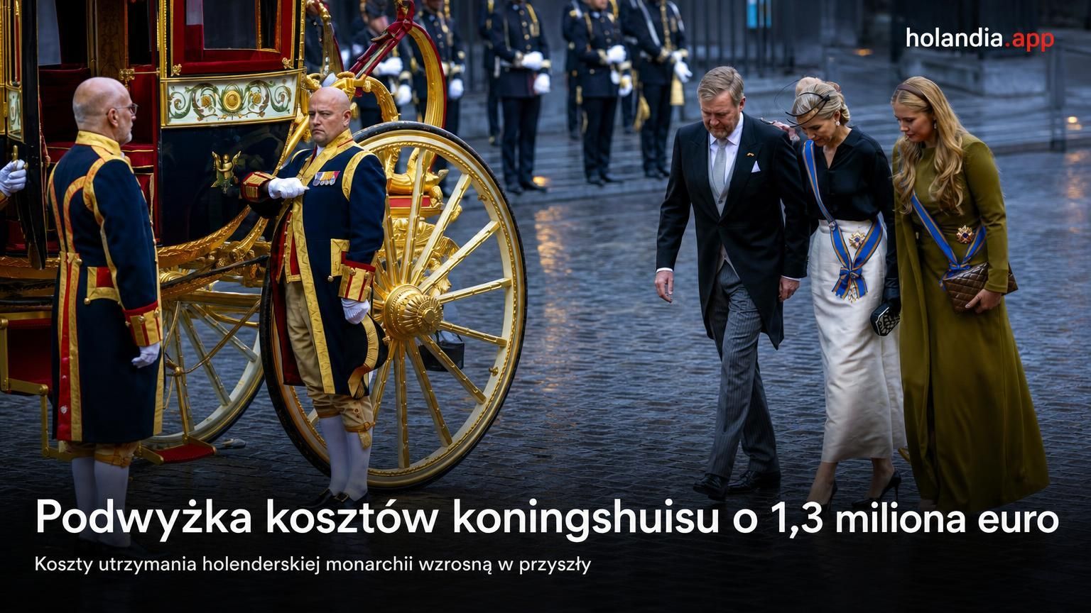 Podwyżka kosztów koningshuisu o 1,3 miliona euro