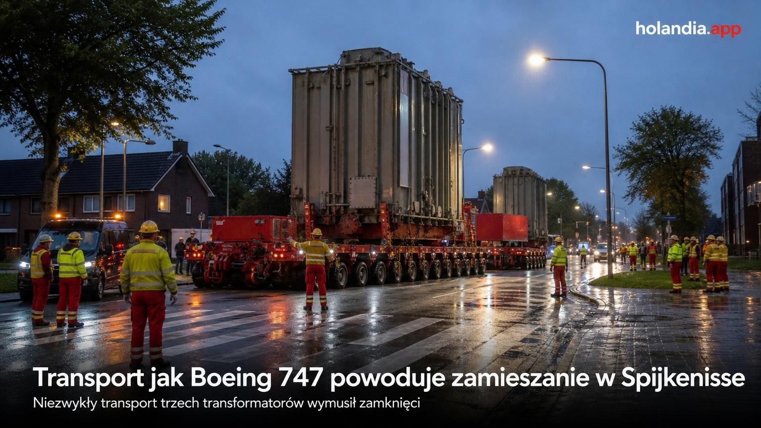 Transport jak Boeing 747 powoduje zamieszanie w Spijkenisse