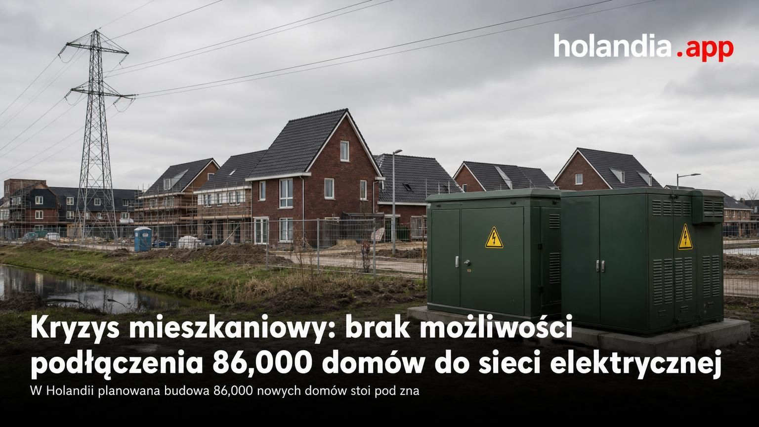Kryzys mieszkaniowy: brak możliwości podłączenia 86,000 domów do sieci elektrycznej