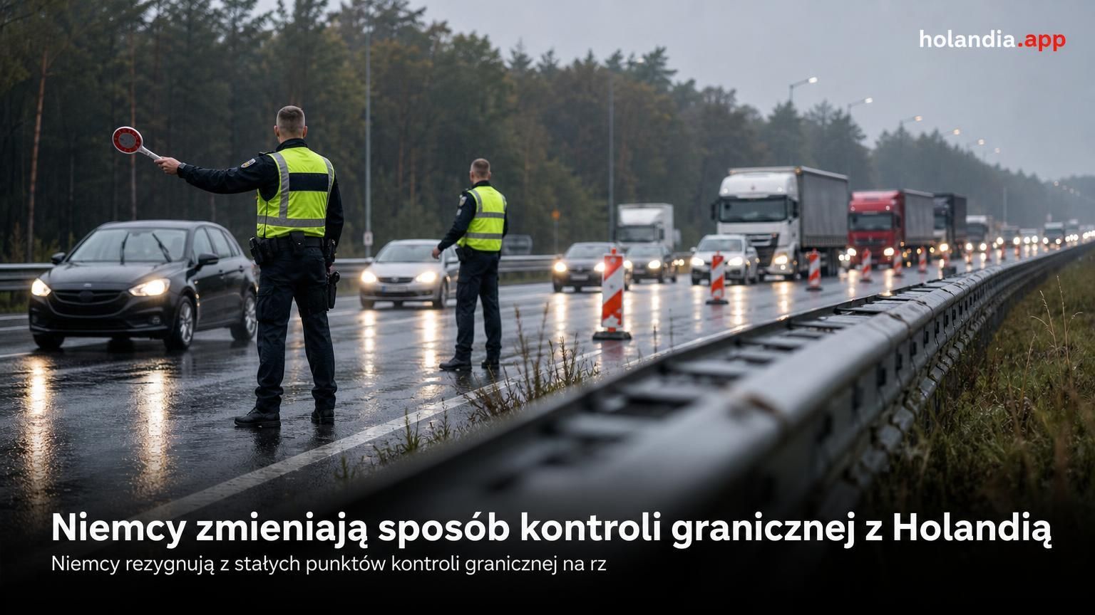 Niemcy zmieniają sposób kontroli granicznej z Holandią