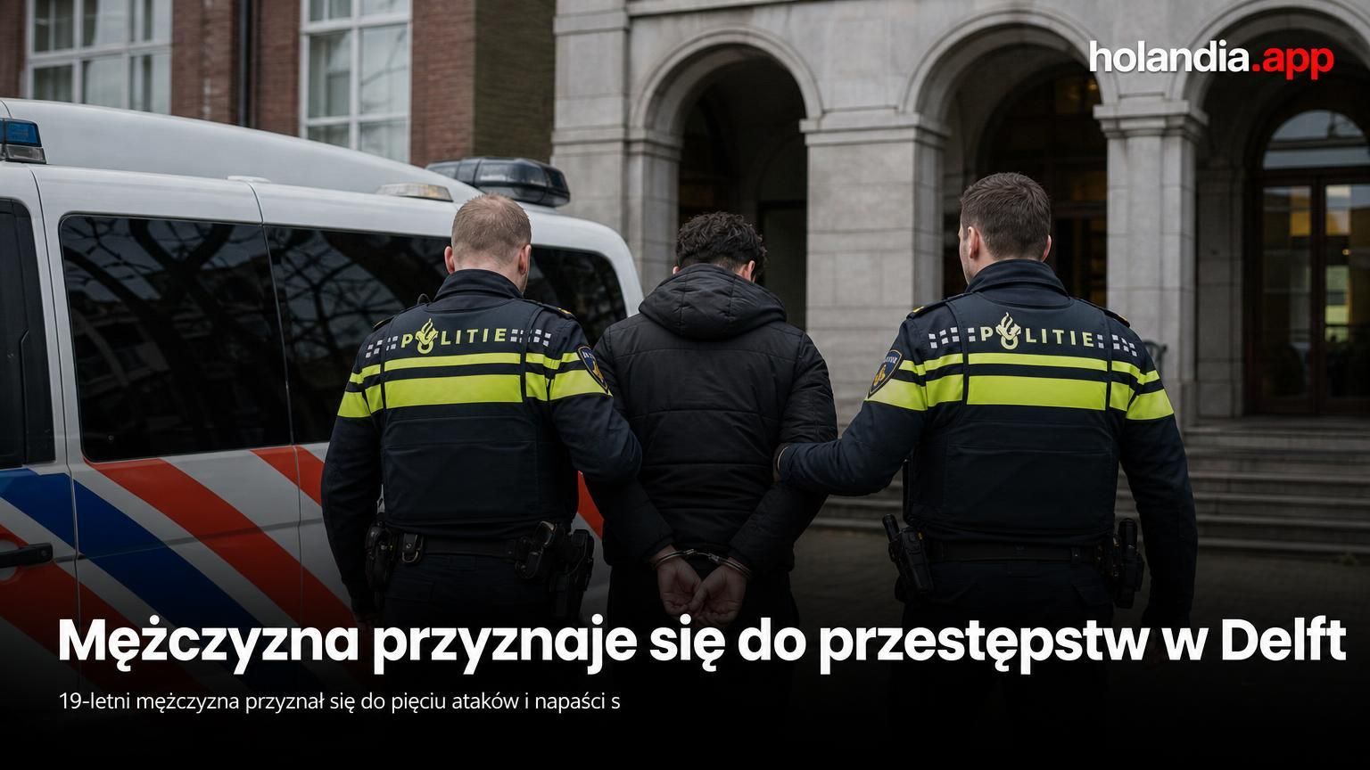 Mężczyzna przyznaje się do przestępstw w Delft