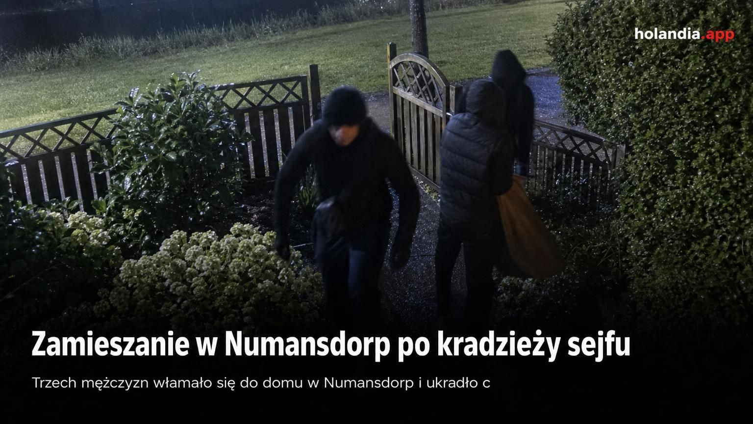 Zamieszanie w Numansdorp po kradzieży sejfu