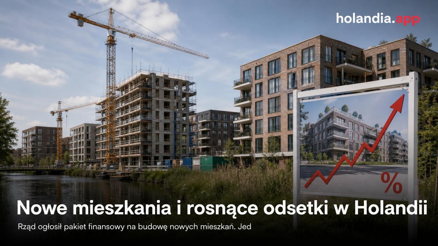 Nowe mieszkania i rosnące odsetki w Holandii