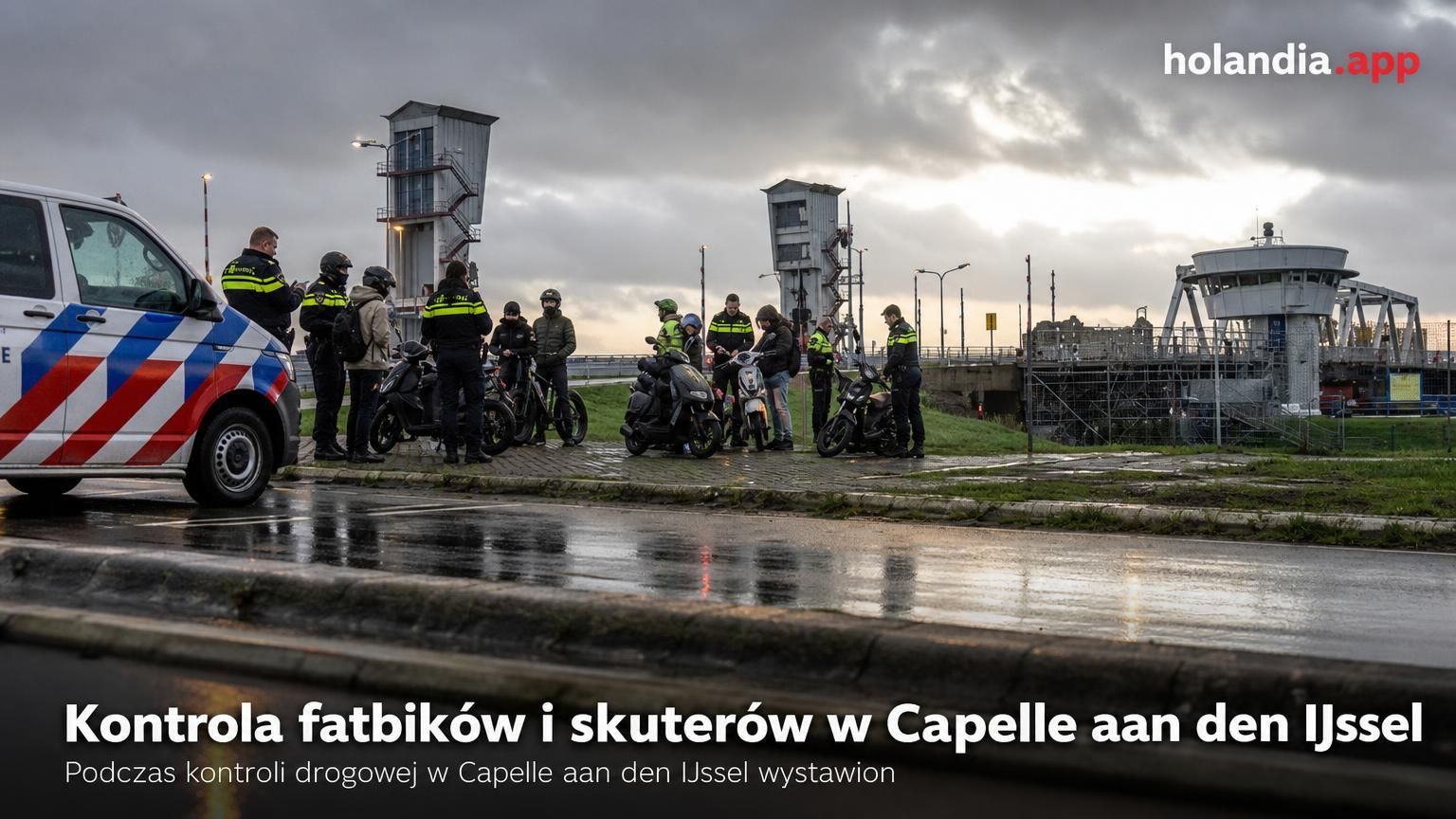 Kontrola fatbików i skuterów w Capelle aan den IJssel