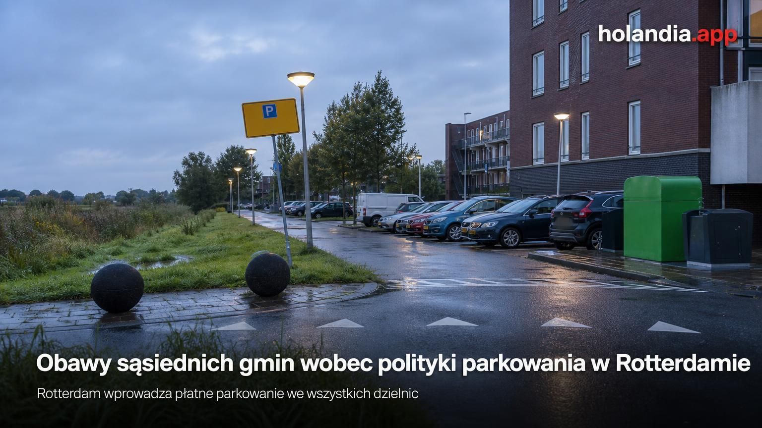 Obawy sąsiednich gmin wobec polityki parkowania w Rotterdamie
