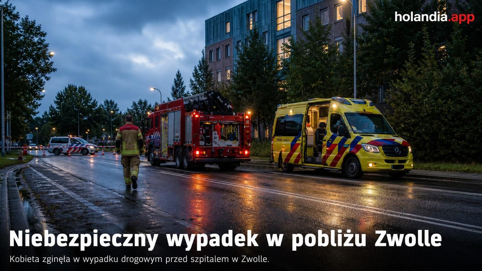 Niebezpieczny wypadek w pobliżu Zwolle