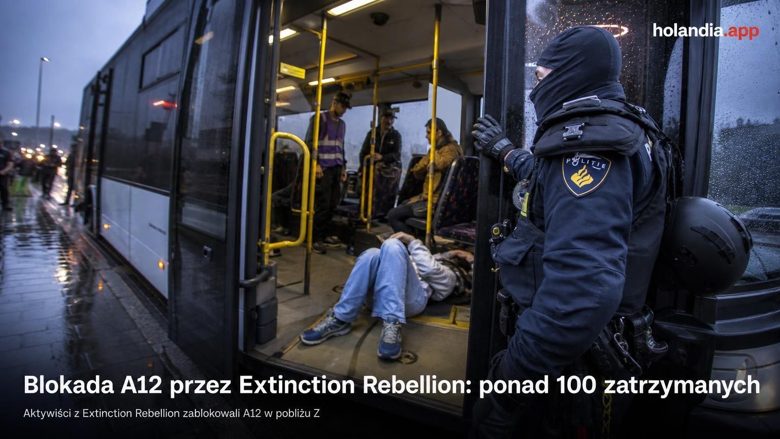 Blokada A12 przez Extinction Rebellion: ponad 100 zatrzymanych