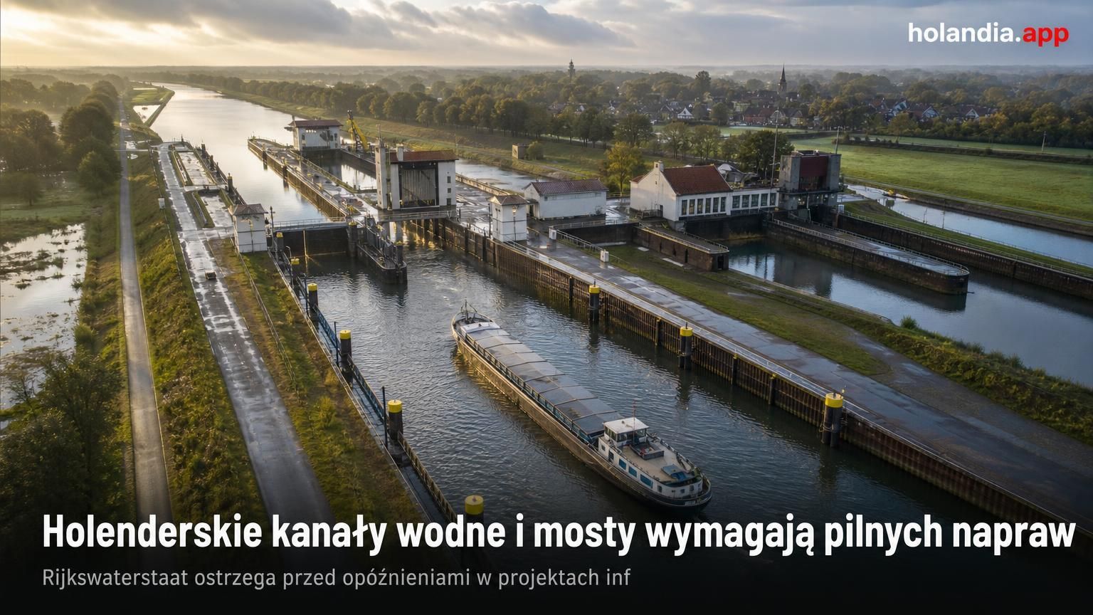 Holenderskie kanały wodne i mosty wymagają pilnych napraw