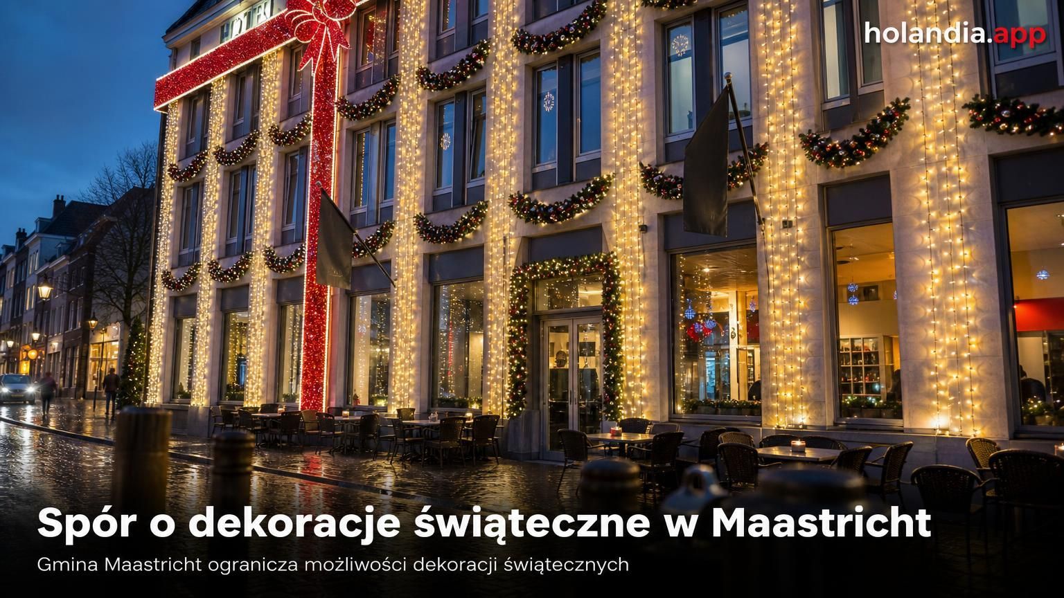 Spór o dekoracje świąteczne w Maastricht